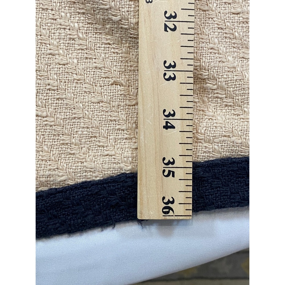 Spartina Maggie Tweed Button Front Mini Dress Tan Navy Kentucky Derby XL - Picture 9 of 15